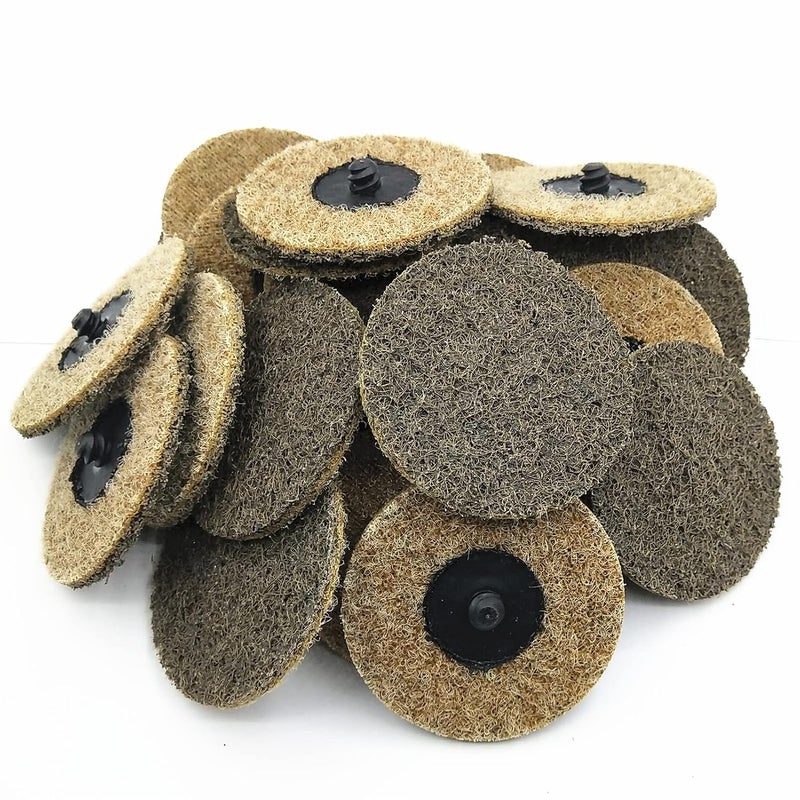 Banmo Abrasive 3 Inch Sanding Discs Quick Change Nylon Surface Conditioning Discs, Coarse Grit Quick Change Discs, Drill & Die Grinder Sanding Disc Rust Remover for Metal Paint Stripper & Removal, Polishing - Image 1